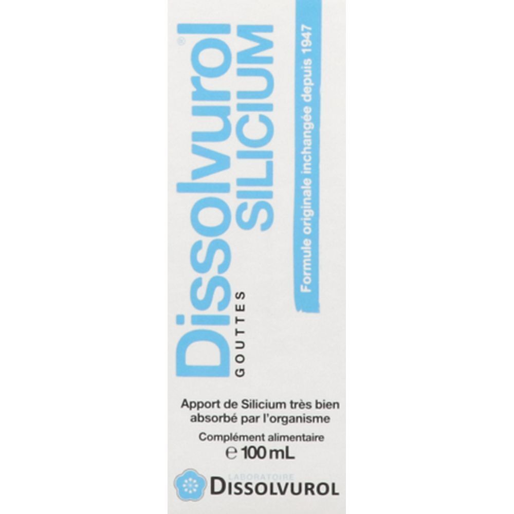 Dissolvurol Silicium, Solution buvable, complément alimentaire à base de silicium, fl 100