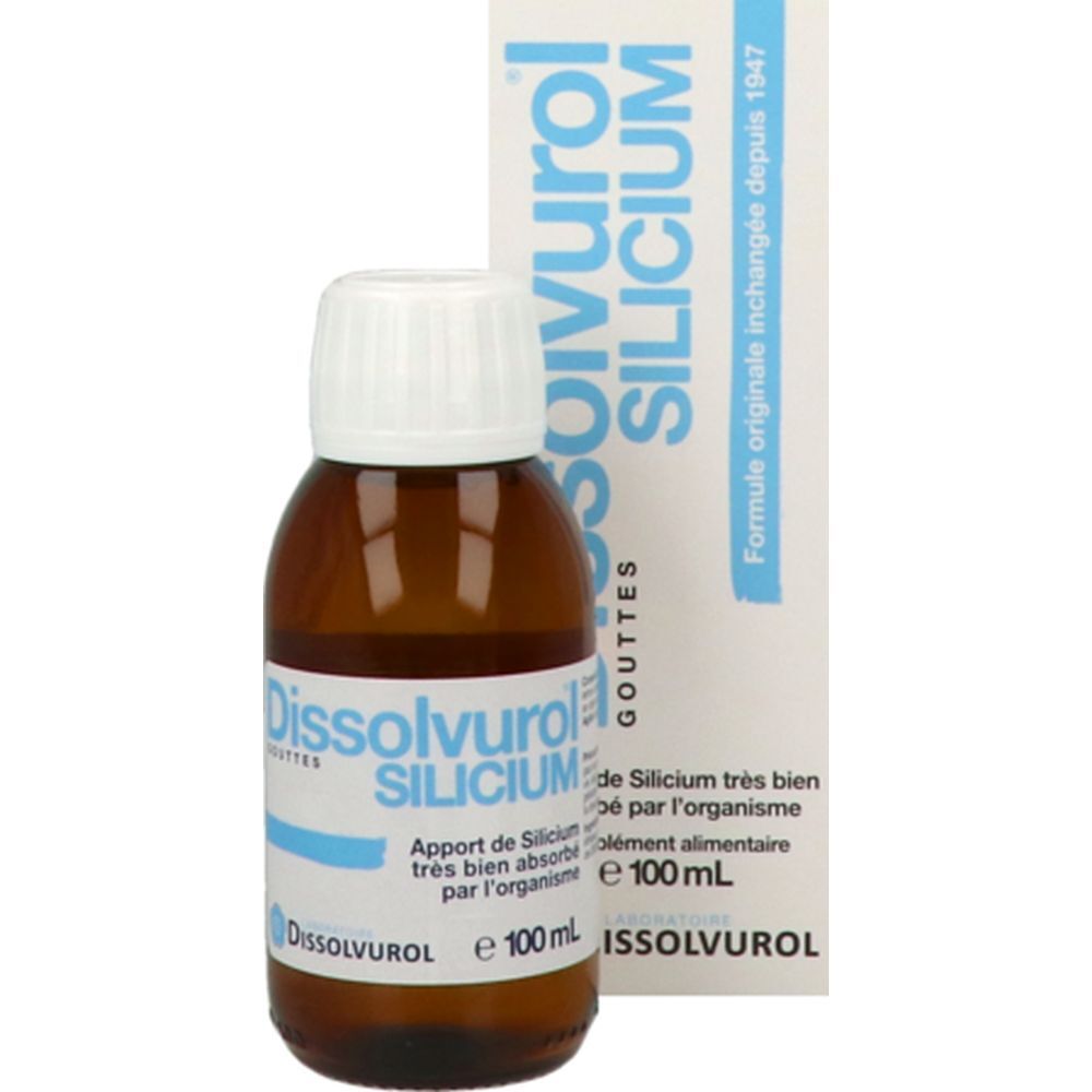 Dissolvurol Silicium, Solution buvable, complément alimentaire à base de silicium, fl 100