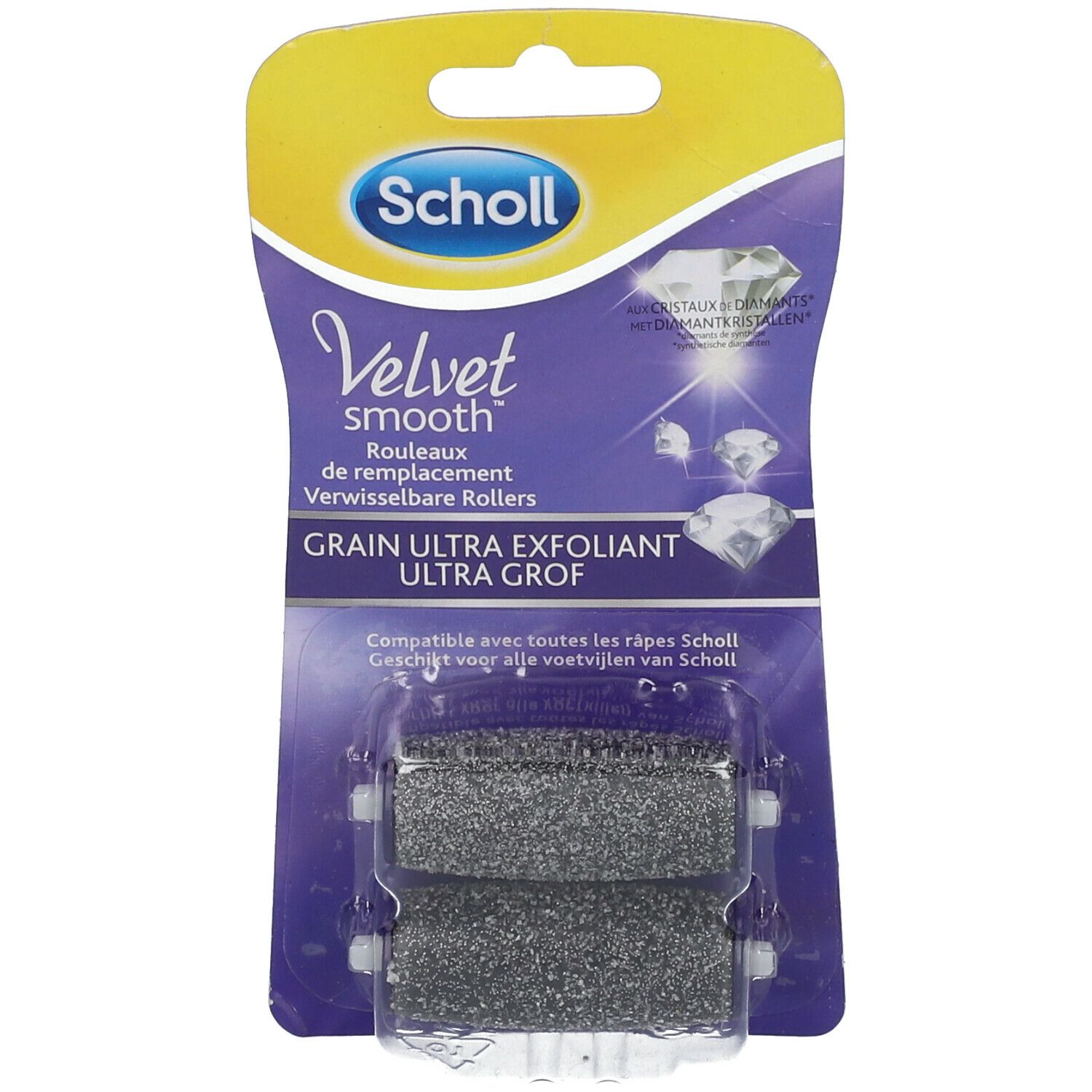 Pack De 2 Recharges Pour Râpe Scholl Velvet Smooth - Lime Pieds Neuve