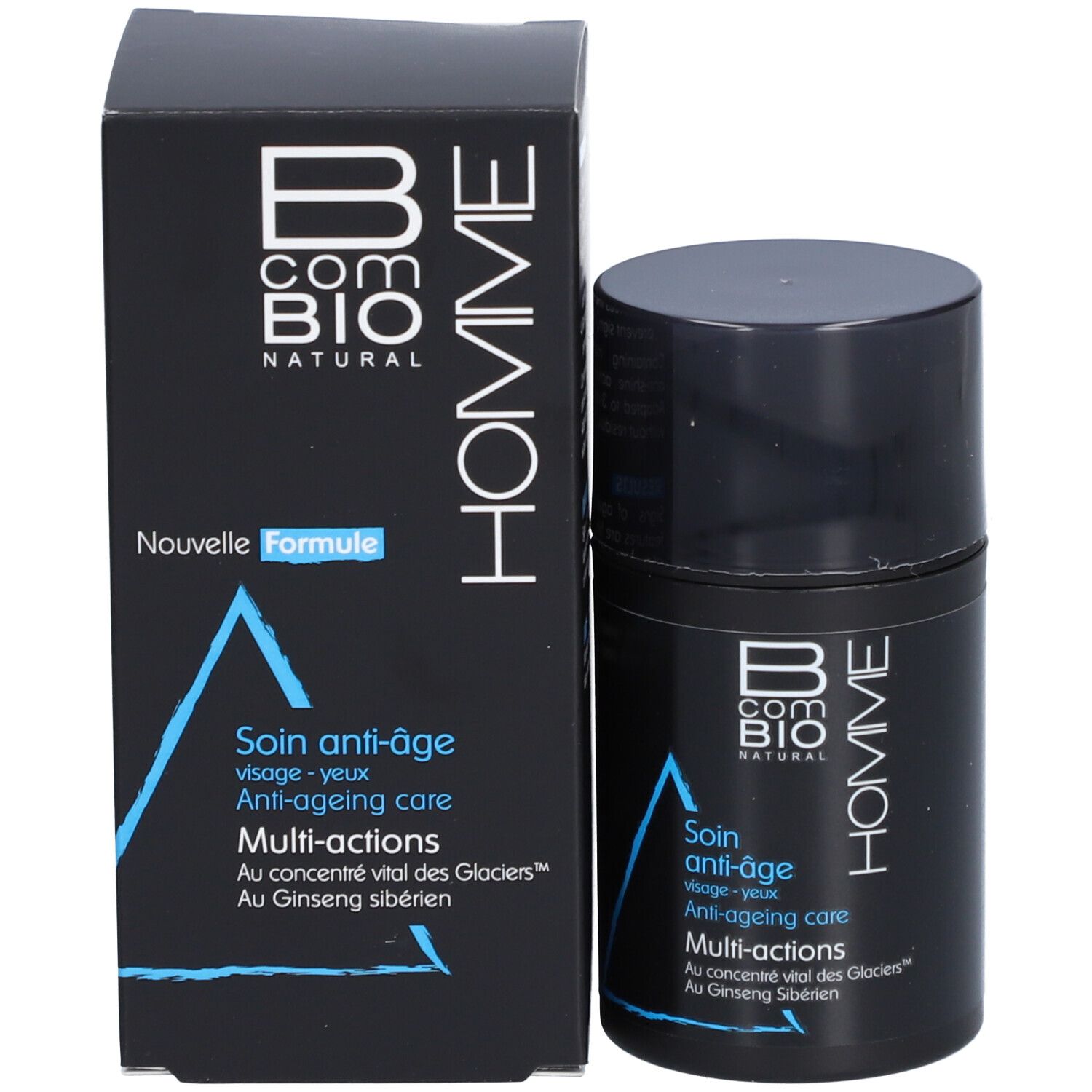 B COM BIO HOMME Soin anti-âge Multi-actions visage & yeux