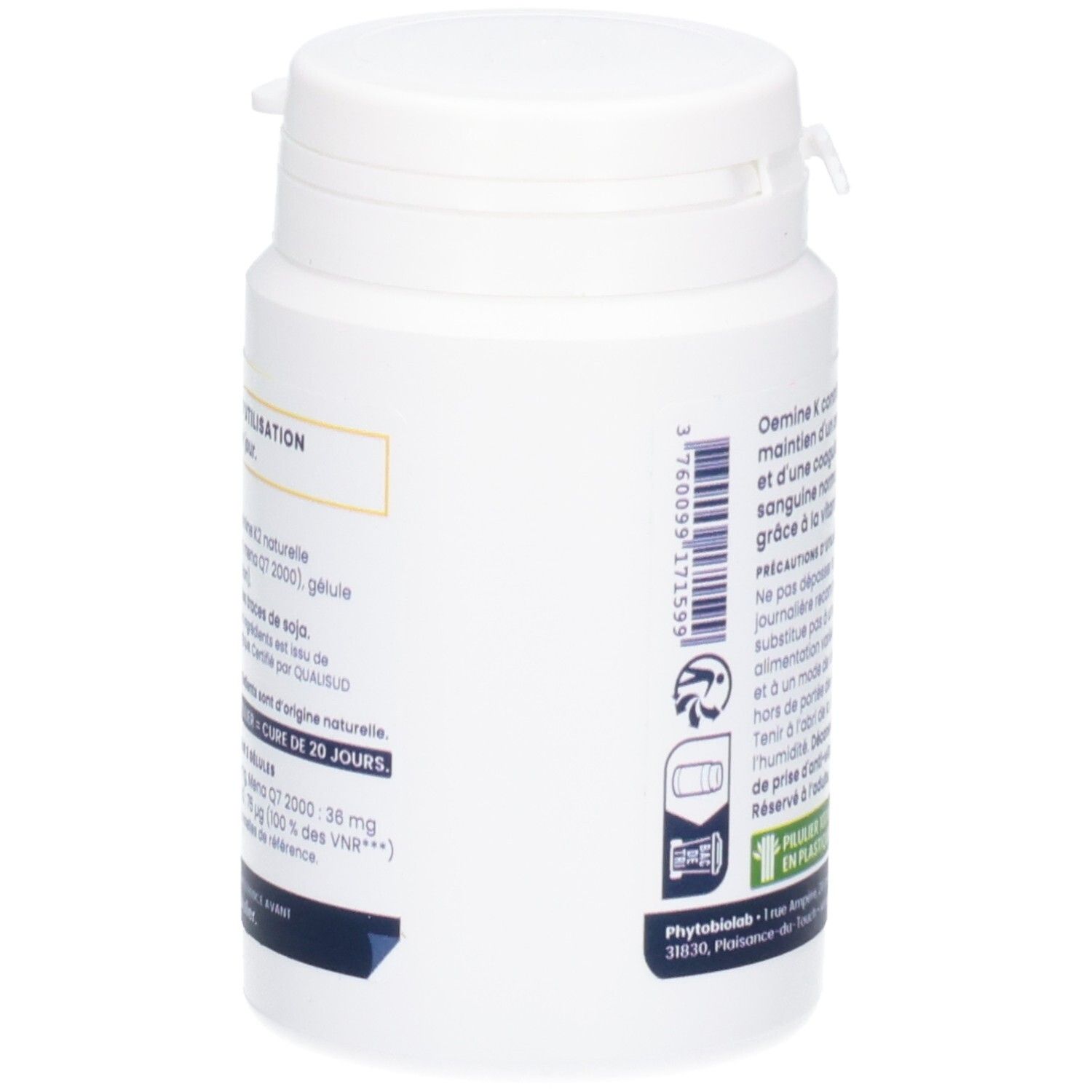 Oemine Vitamine K Côté: Détails sur la composition et l'origine du produit.