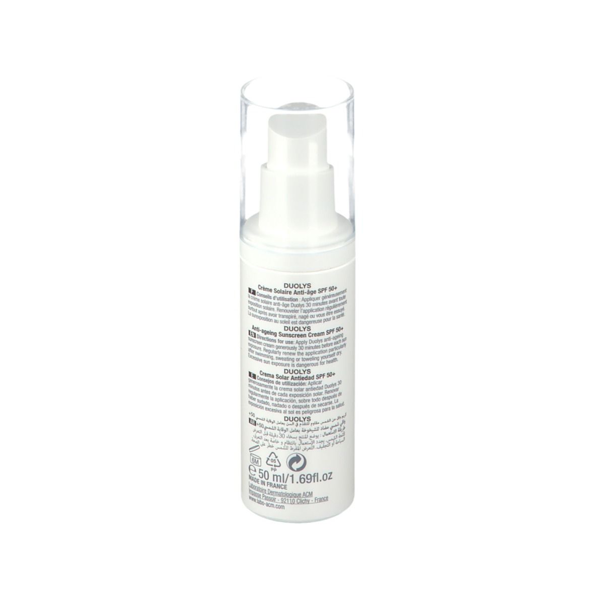 ACM DUOLYS Crème Solaire Anti-Âge SPF 50+ Visage