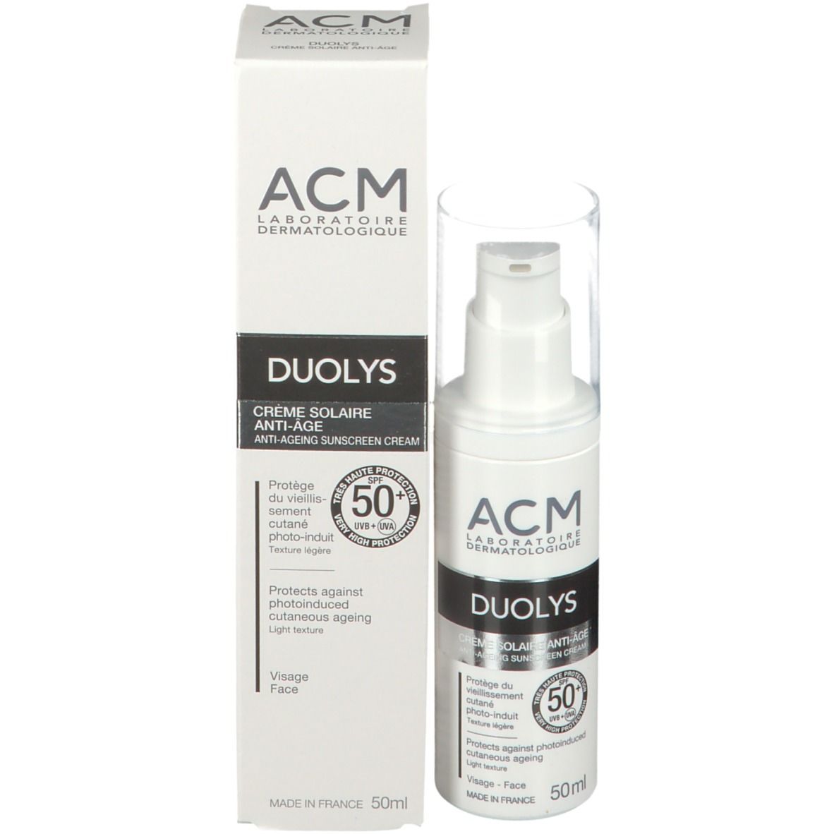 ACM DUOLYS Crème Solaire Anti-Âge SPF 50+ Visage