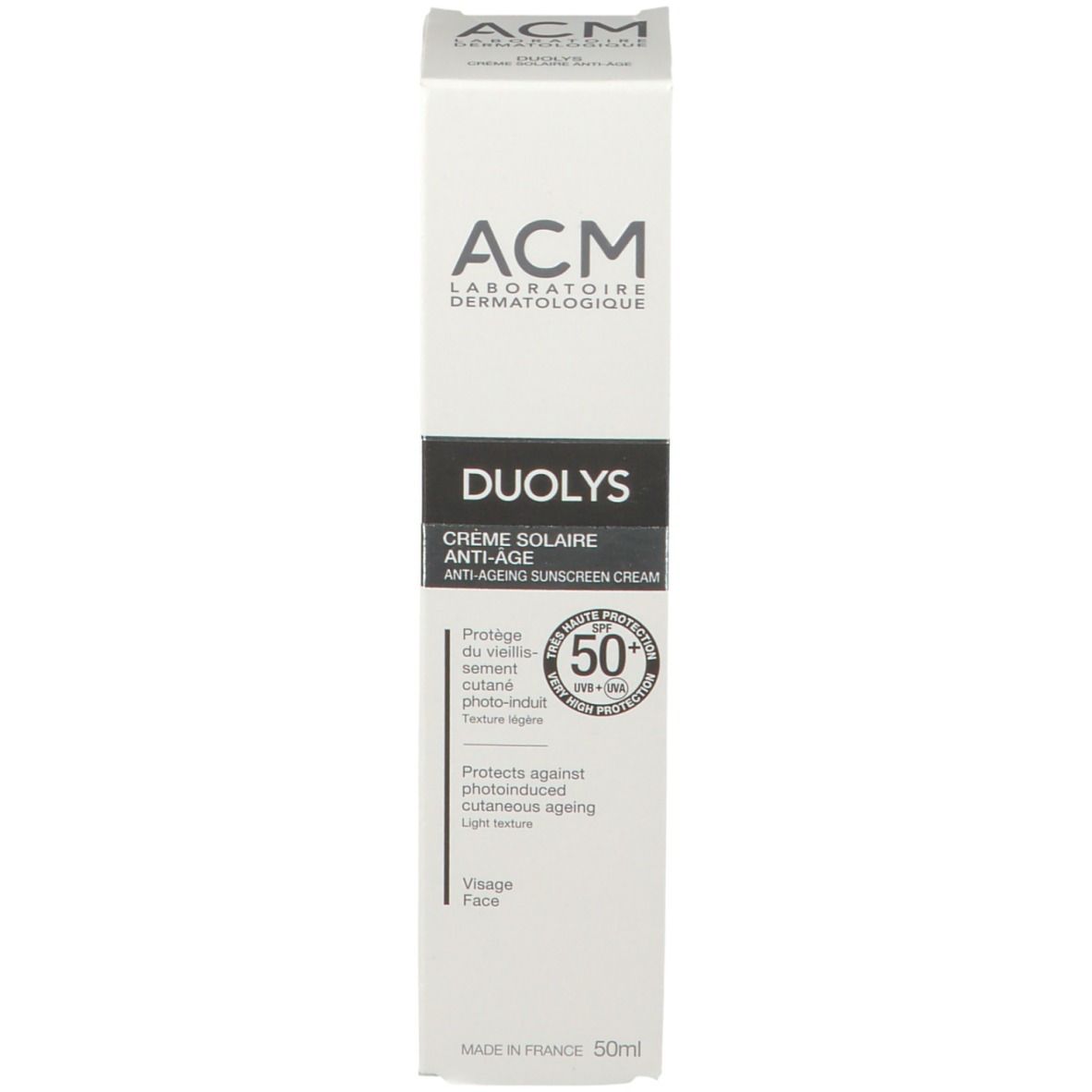 ACM DUOLYS Crème Solaire Anti-Âge SPF 50+ Visage