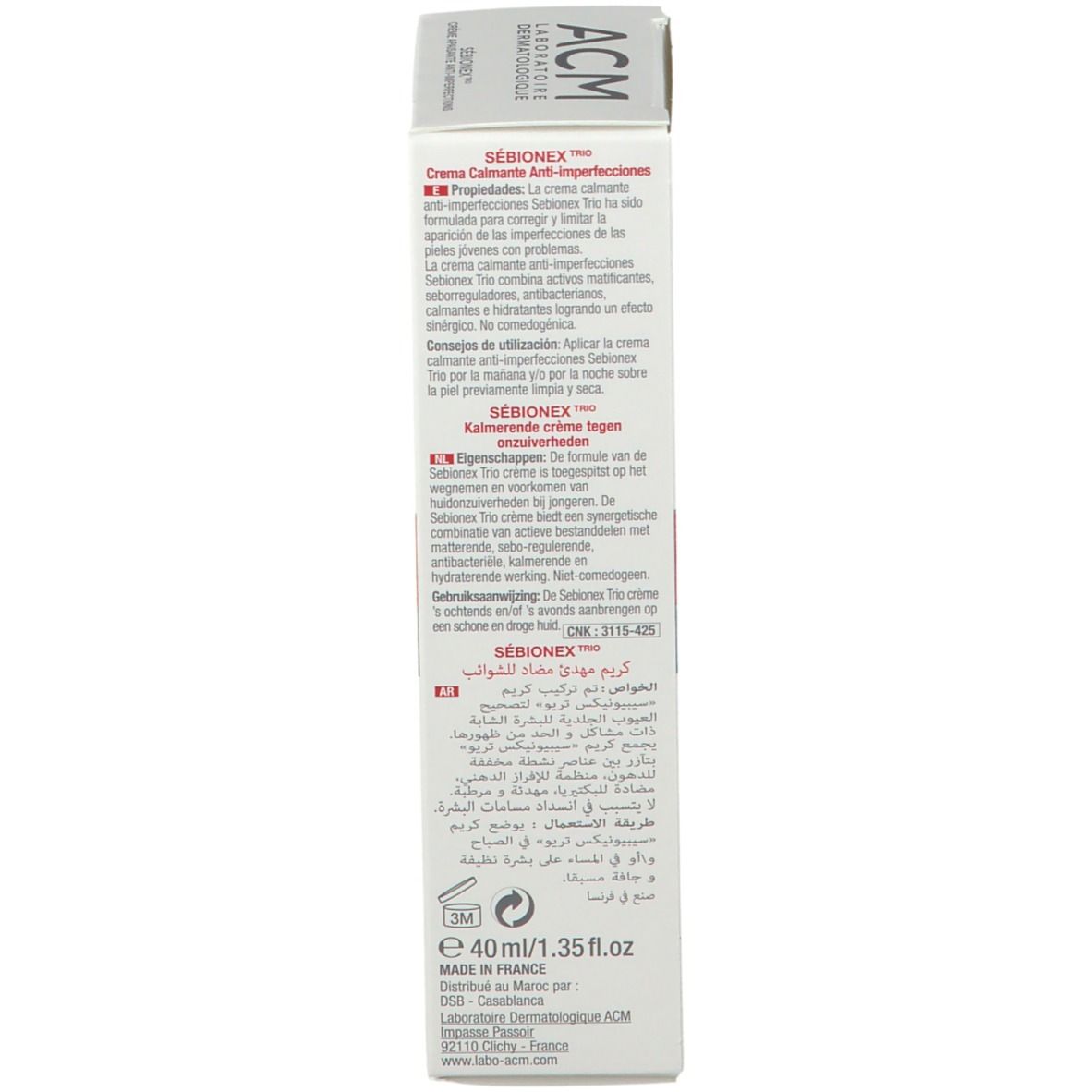 ACM SÉBIONEX TRIO Crème Apaisante Anti-Imperfections