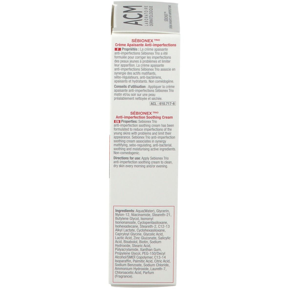 ACM SÉBIONEX TRIO Crème Apaisante Anti-Imperfections