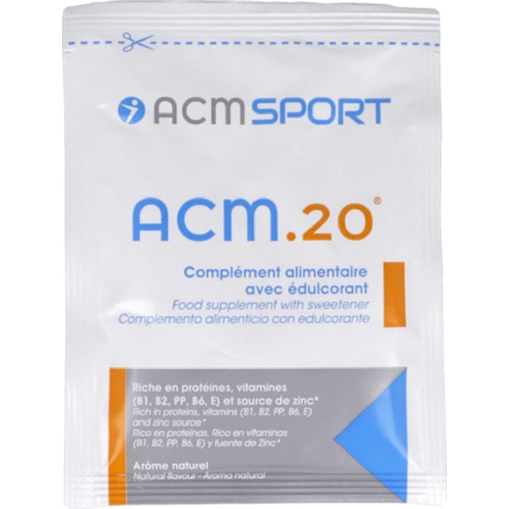 ACM. 20, Poudre, complément alimentaire pour sportifs, bt 10