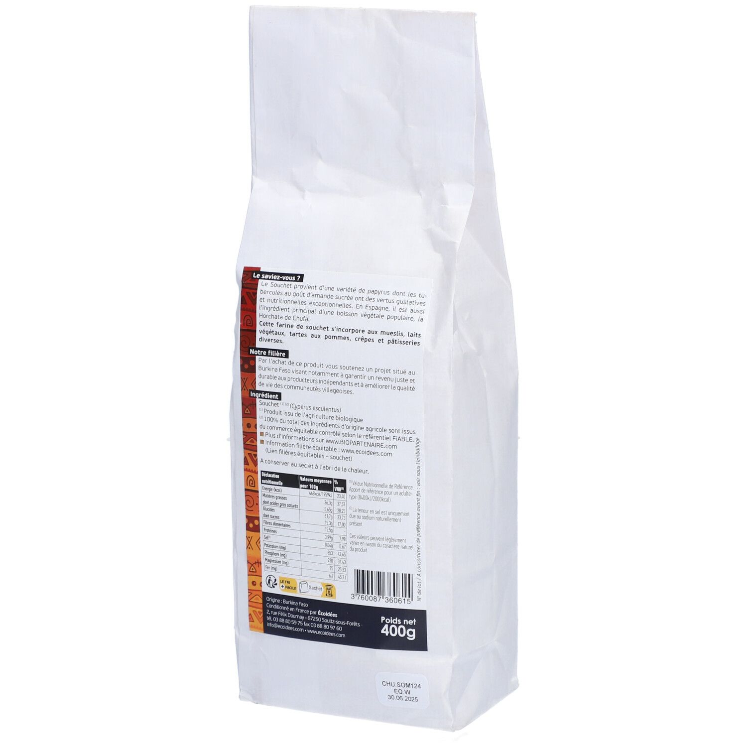 Ecoidées Farine de Souchet Bio & Equitable