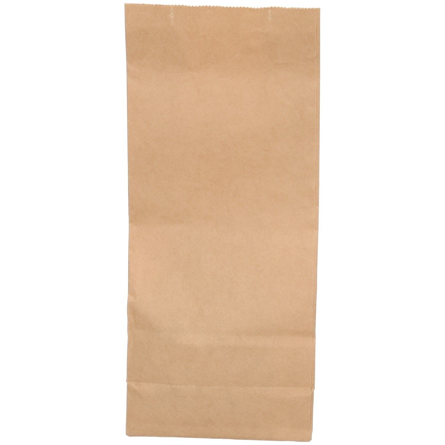 Sachet en papier brun vide.