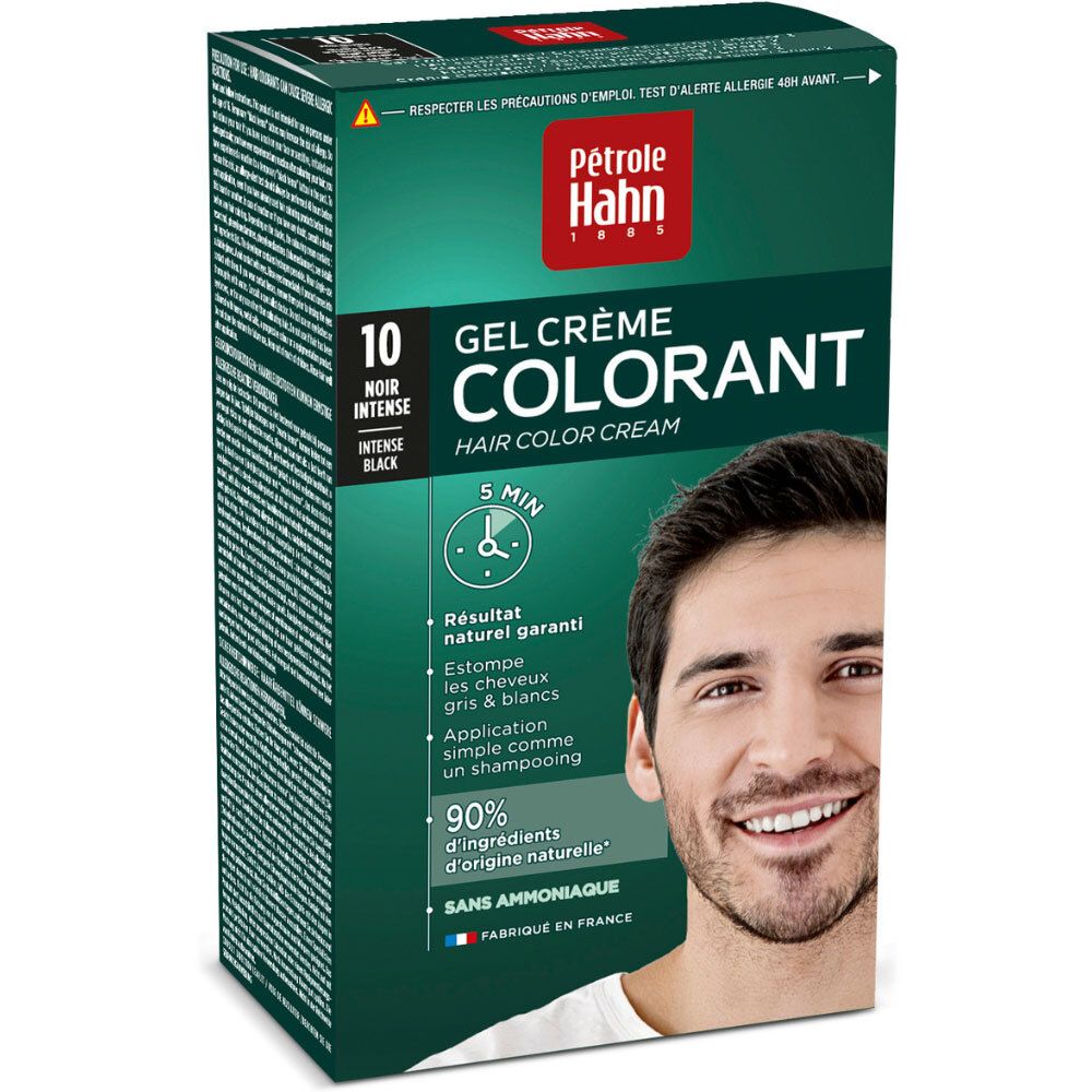 Pétrole Hahn coloration: Gel Crème Colorant, teinte 10 Noir Intense.