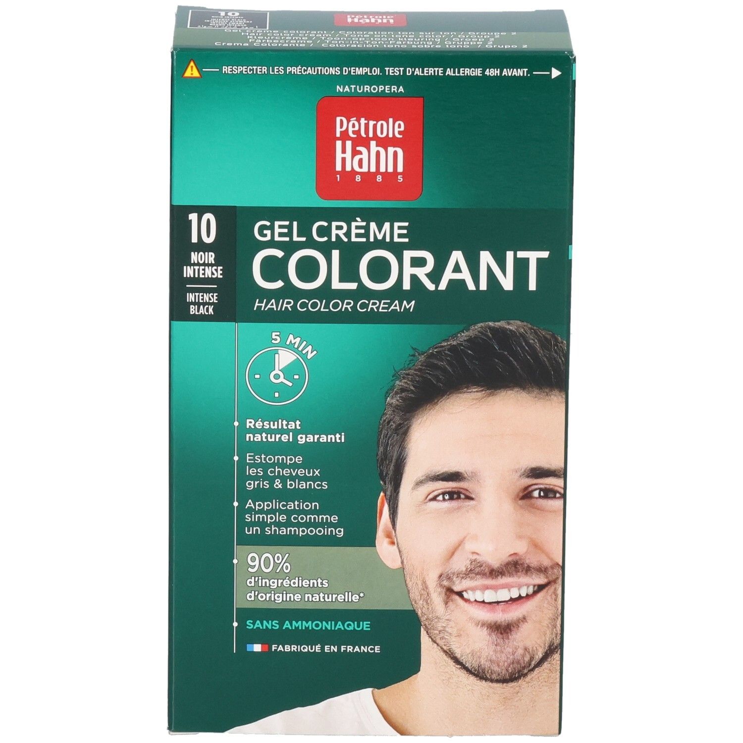 Pétrole Hahn coloration: Gel Crème Colorant, teinte 10 Noir Intense.