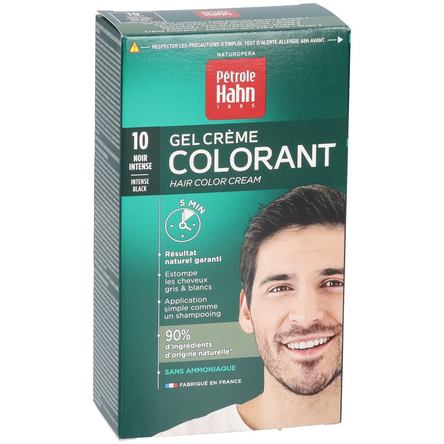Pétrole Hahn coloration: Gel Crème Colorant, teinte 10 Noir Intense.
