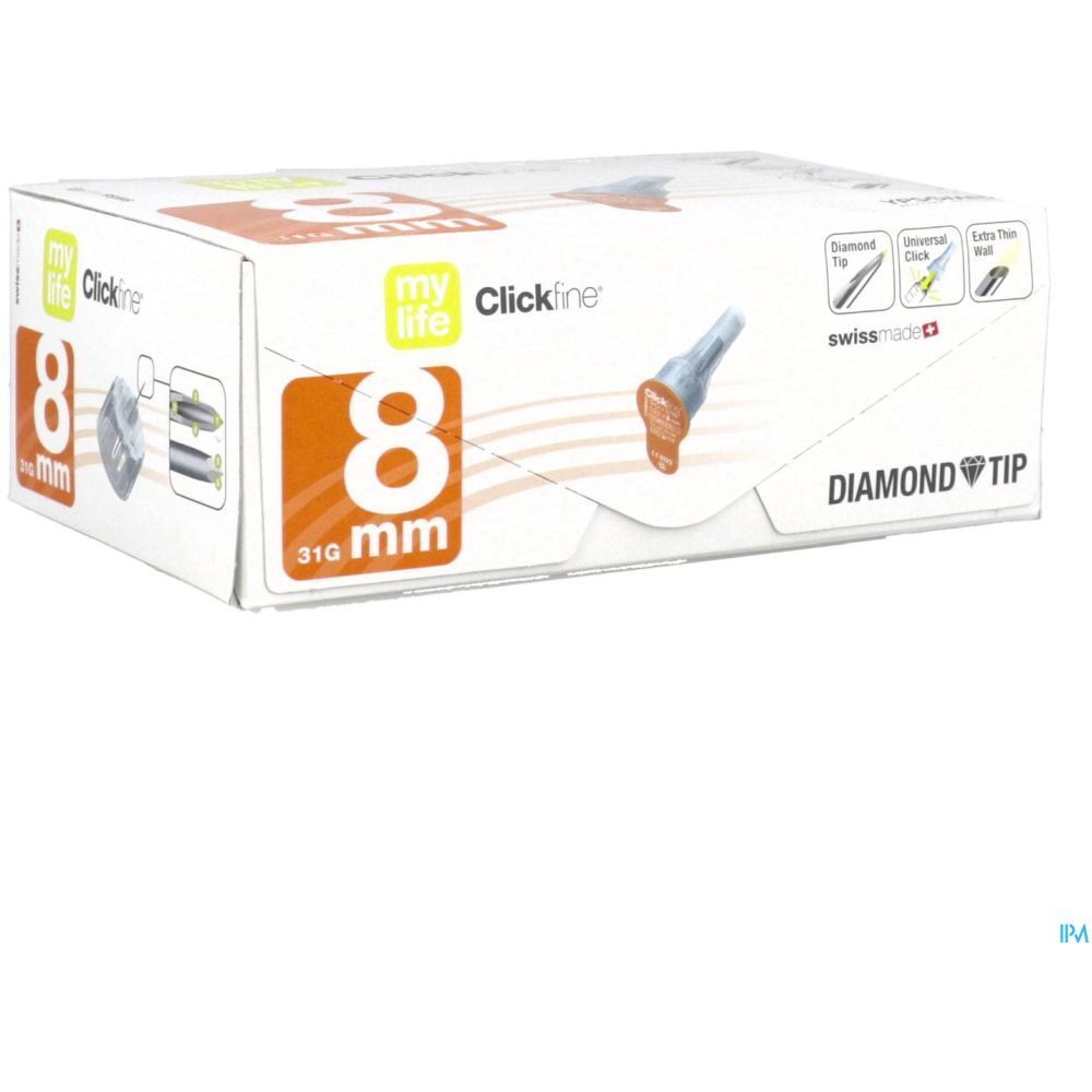 mylife (IP-APS) Clickfine aiguilles 8mm 31G