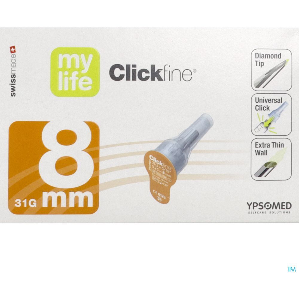 mylife (IP-APS) Clickfine aiguilles 8mm 31G