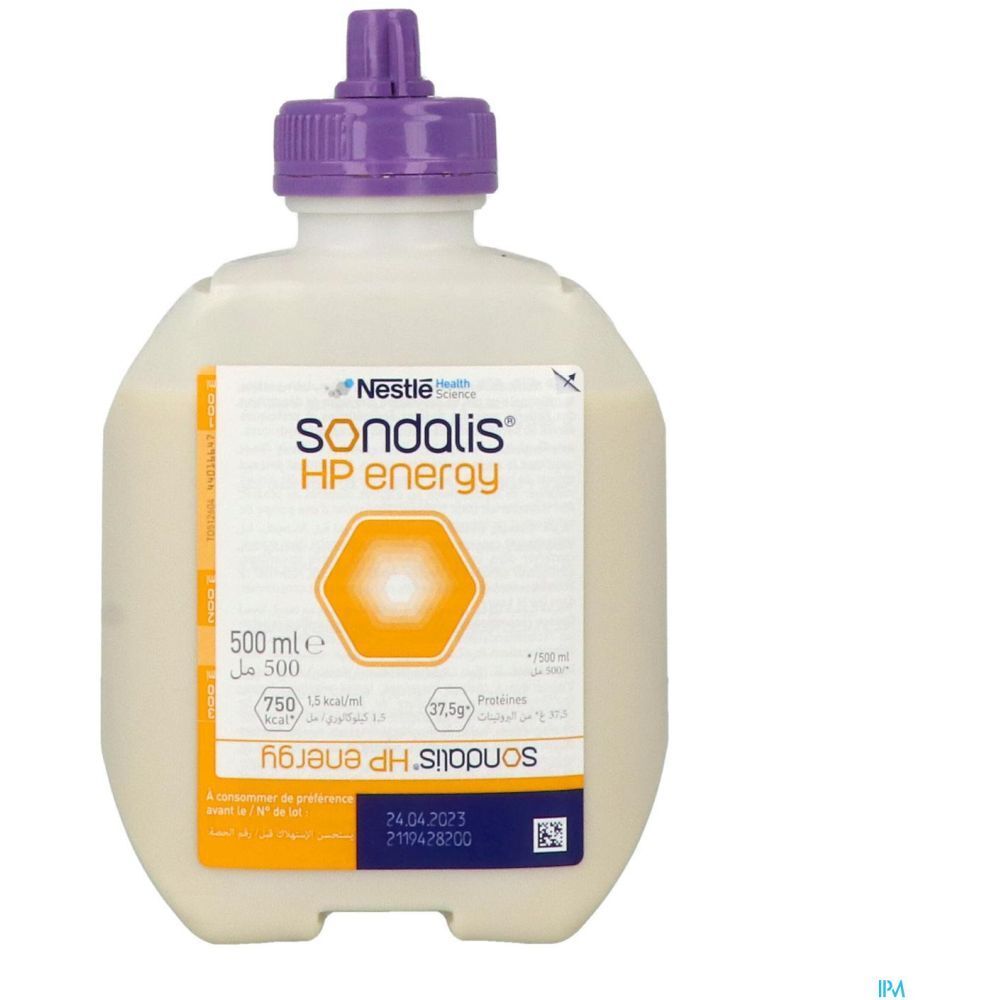 Sondalis HP Energy, Denrée alimentaire destinée à des fins médicales spéciales, poche 500