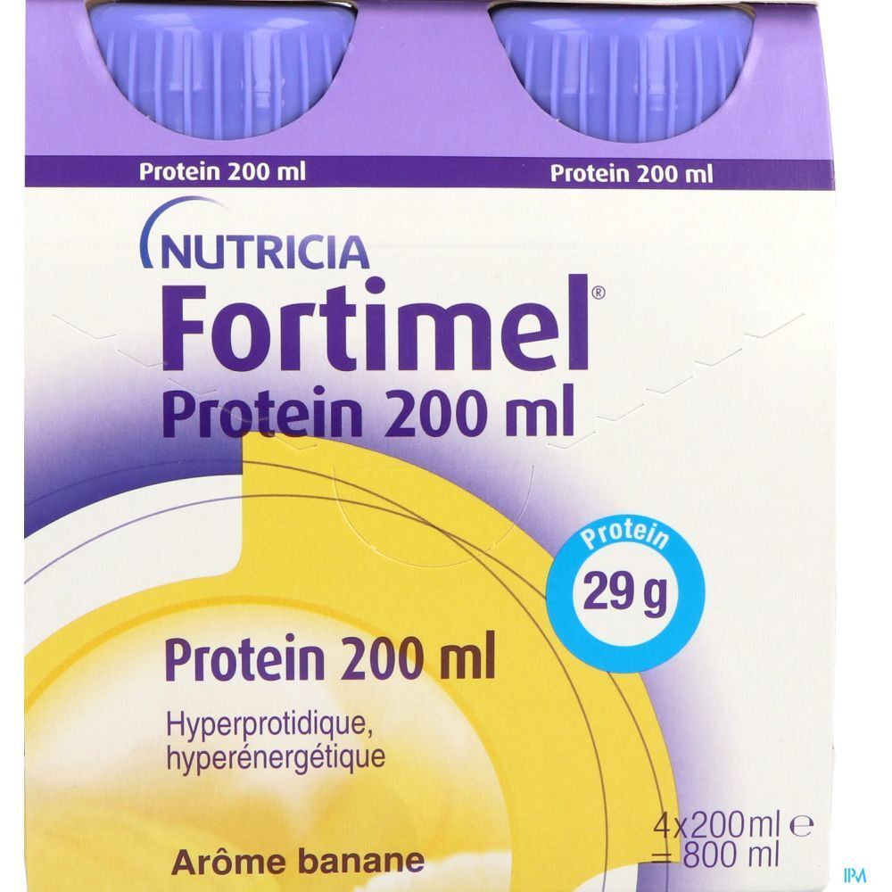 Fortimel Protein, Denrée alimentaire destinée à des fins médicales spéciales, arôme banane