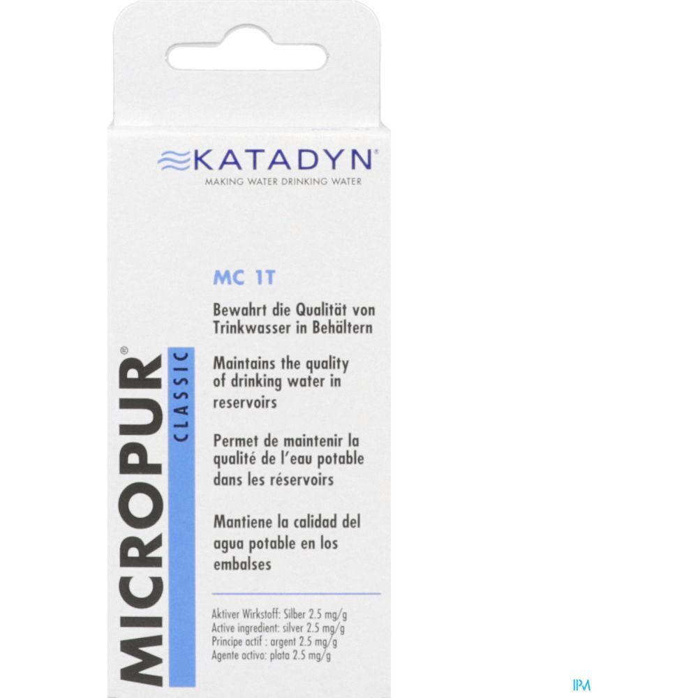 Micropur Classic MC 1T Comprimé, Comprimé purifiant et désinfectant de l'eau, bt 50