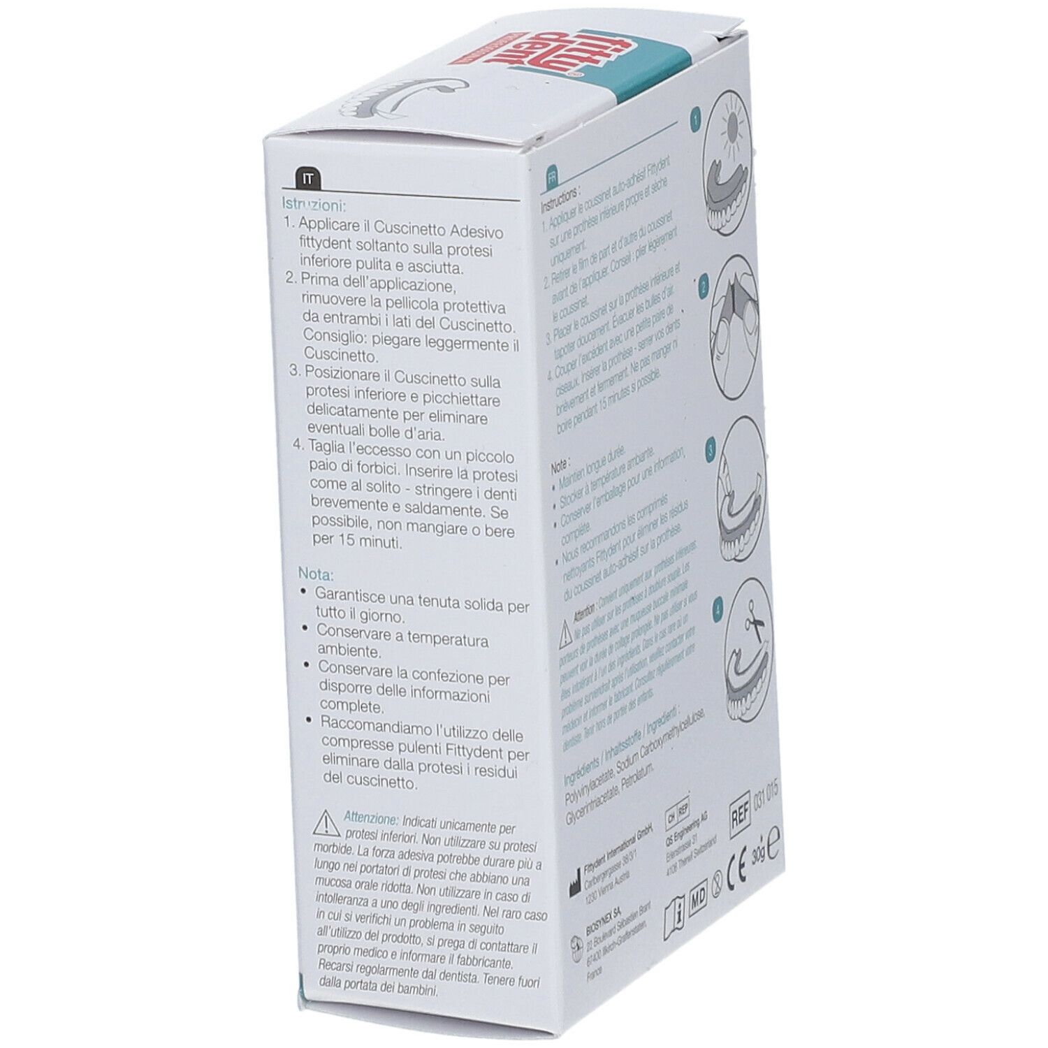 Fittydent® Professional Coussinets Adhésifs Prothèse Inférieure