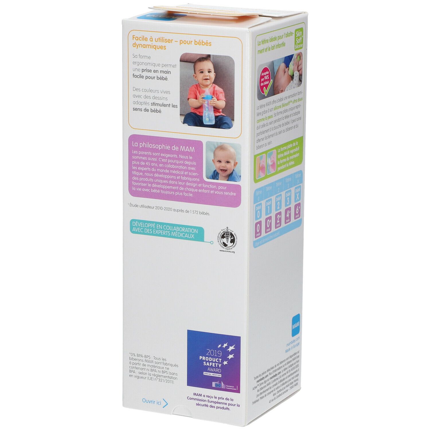 MAM Easy Active™ Biberon 2ème âge 330 ml (Couleur non selectionnable)