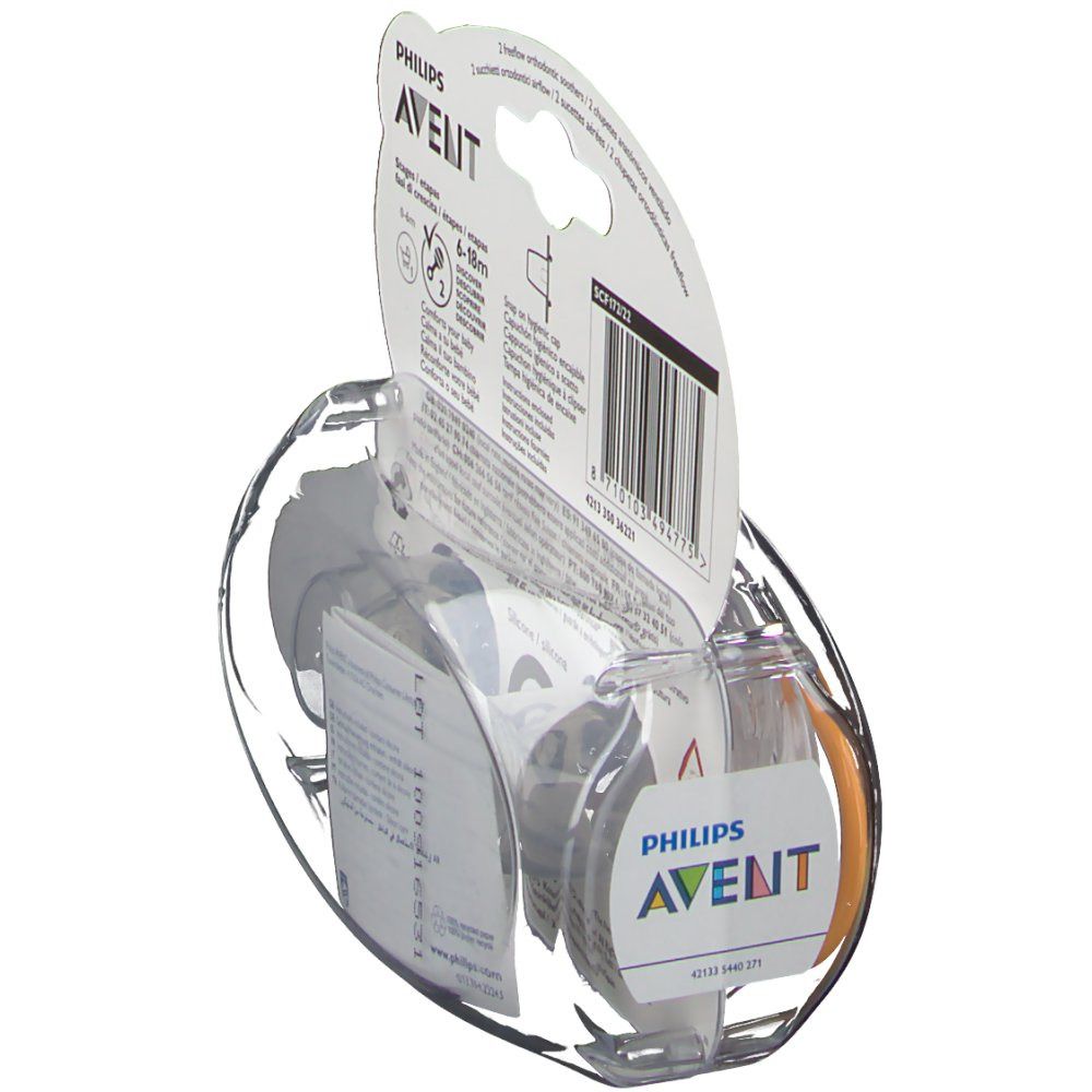 Avent sucettes aérées 6 - 18 mois (Couleur non sélectionnable)