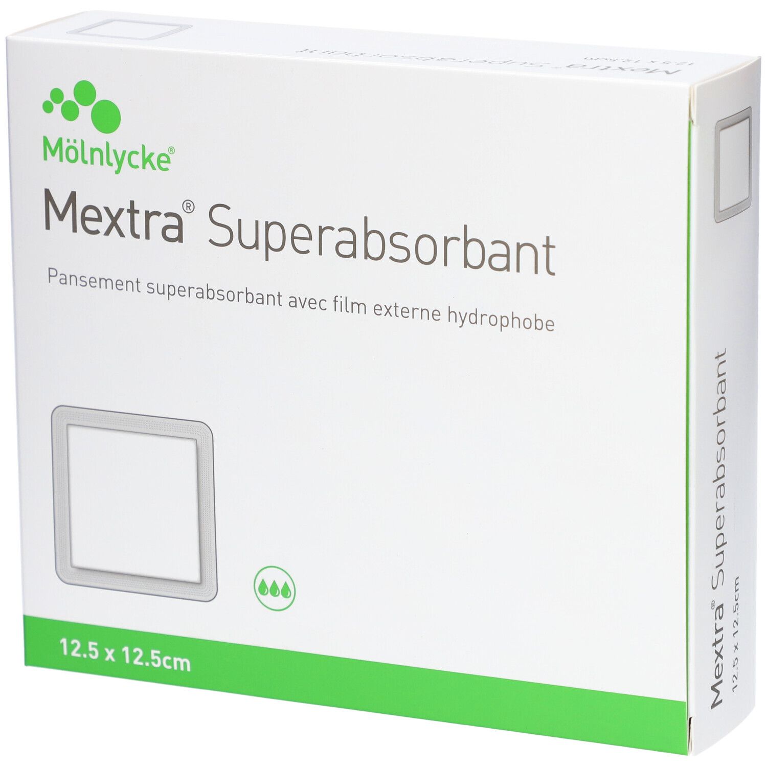 MEXTRA SUPERABSORBANT - Pansement hydrocellulaire superabsorbant, multicouche, non adhésif