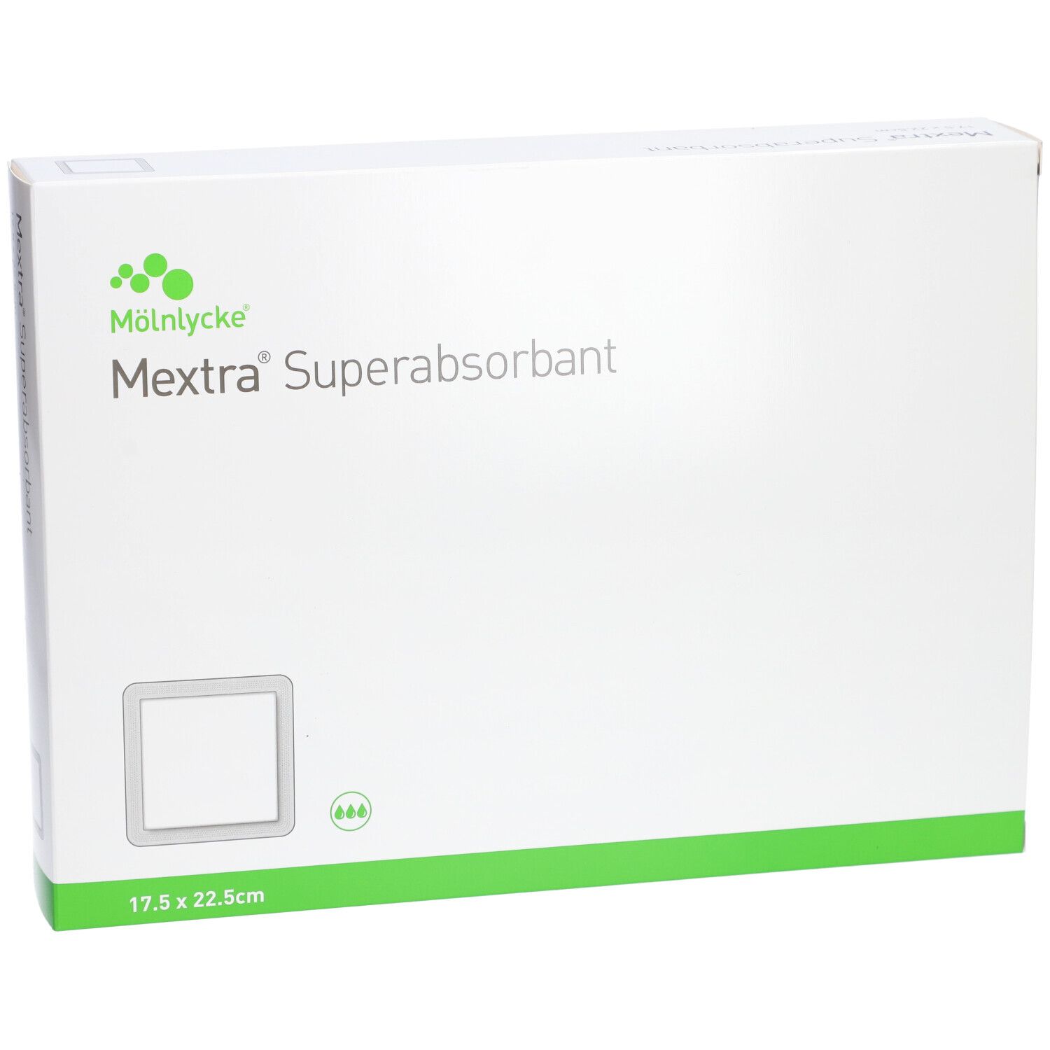 MEXTRA SUPERABSORBANT - Pansement hydrocellulaire superabsorbant, multicouche, non adhésif