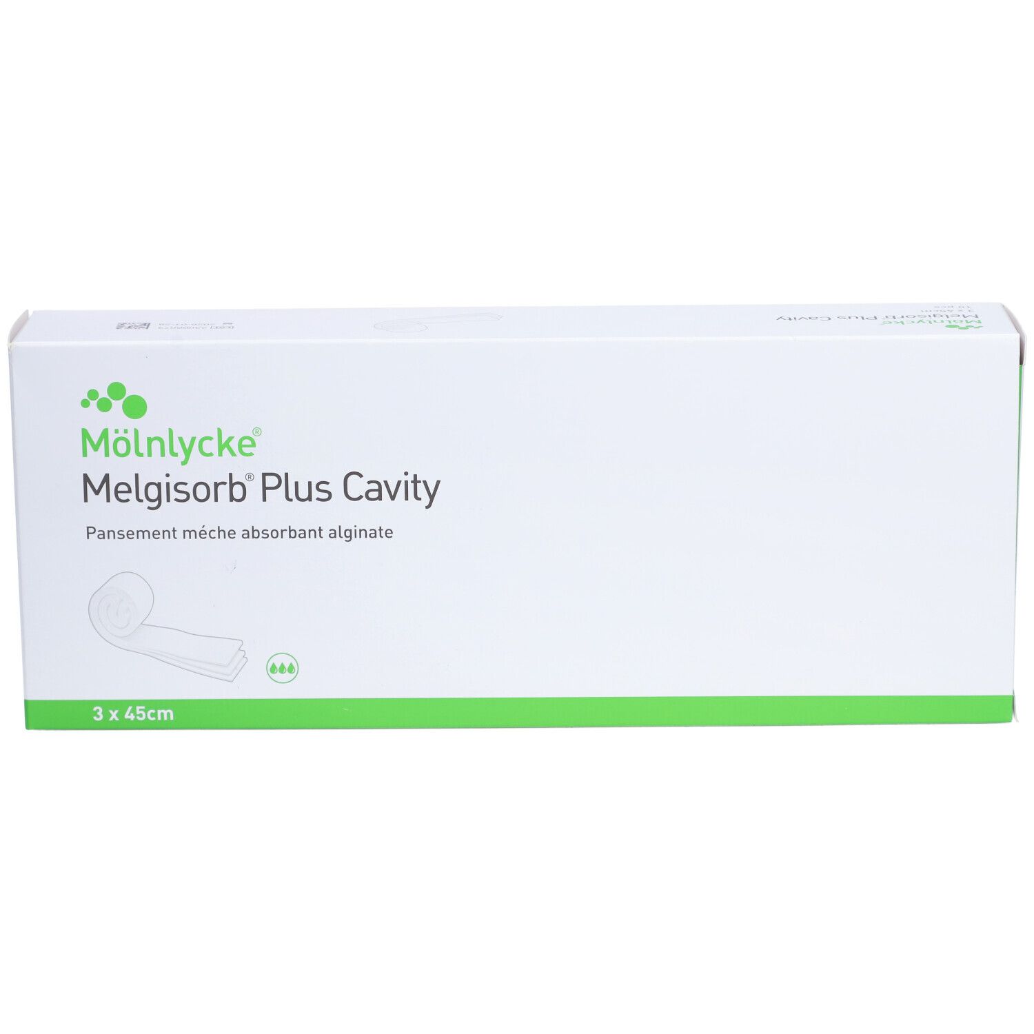 MELGISORB PLUS CAVITY - Pansement d'alginate, mèche absorbante, hémostatique, stérile. (re