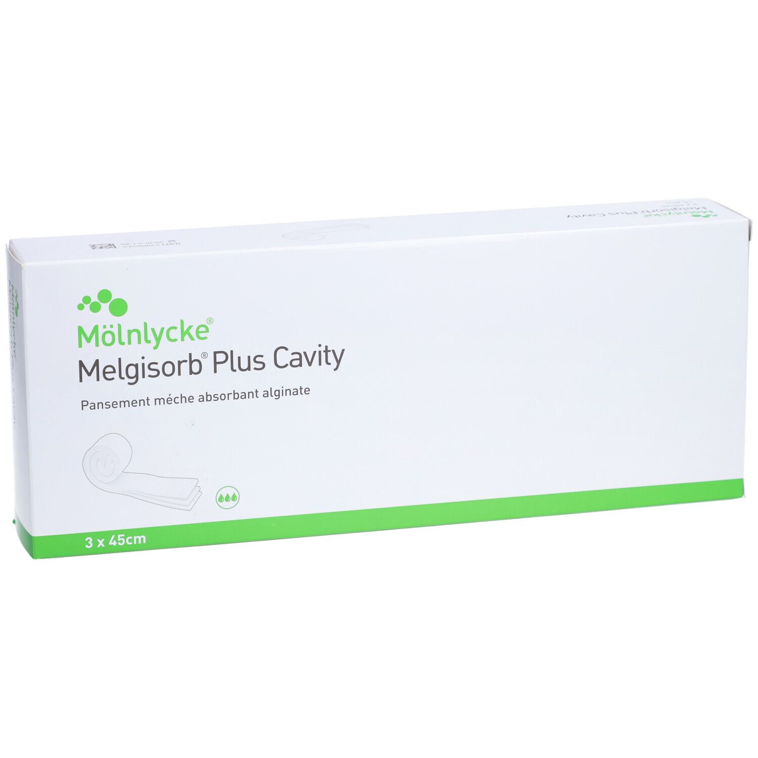 MELGISORB PLUS CAVITY - Pansement d'alginate, mèche absorbante, hémostatique, stérile. (re