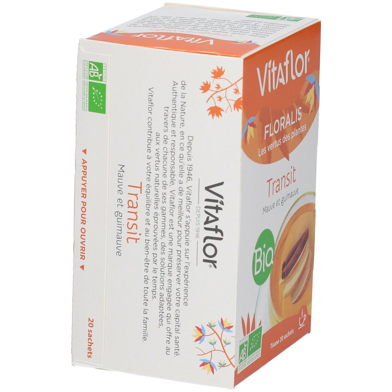 Vitaflor BIO Tisane Transit -  vente en ligne FRANCE