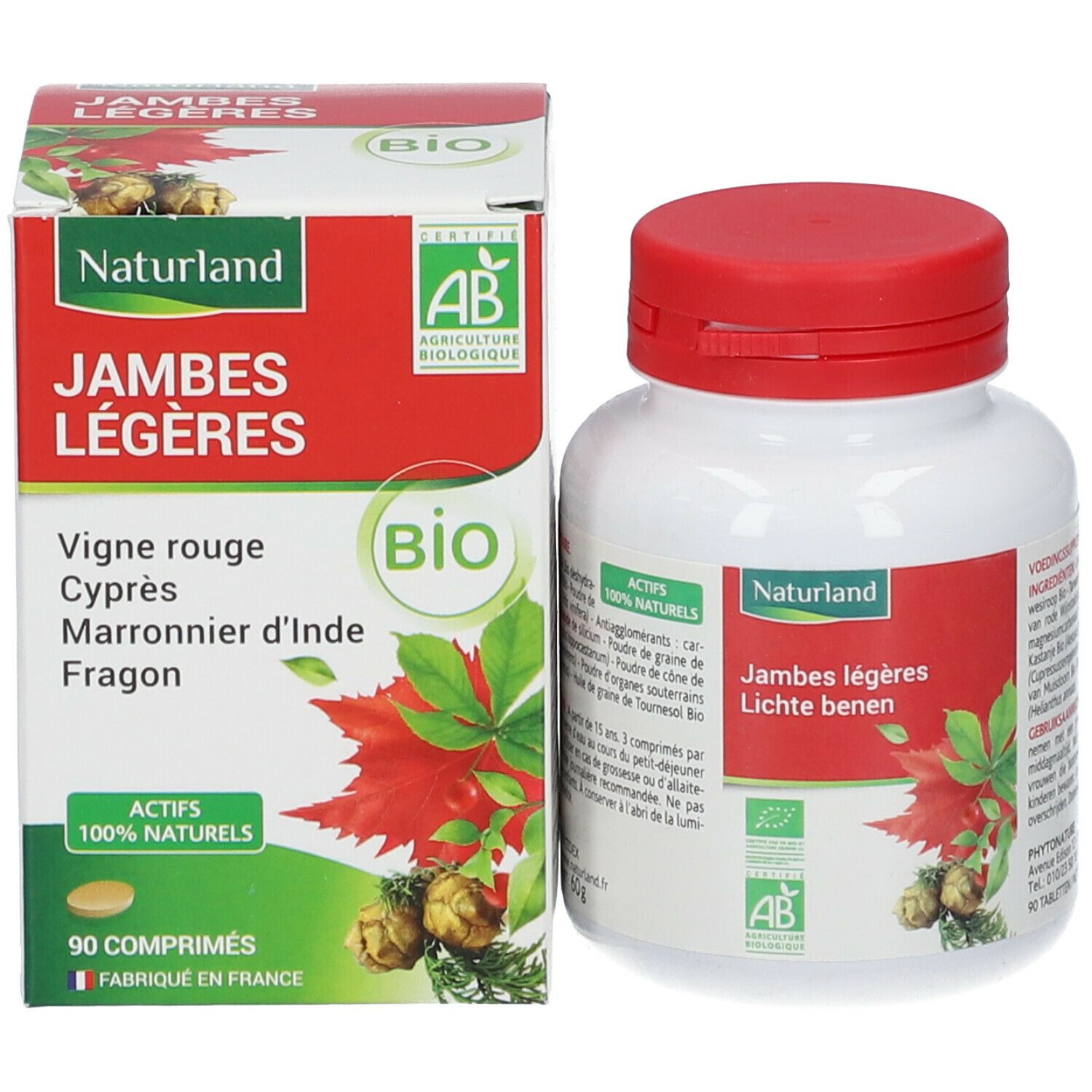 Naturland jambes légères Bio (Vigne rouge, Cyprès, Marronnier d’Inde, Fragon)