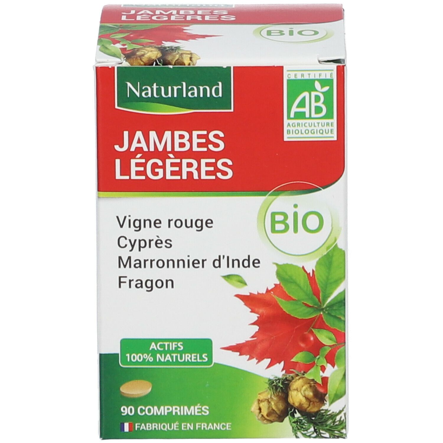 Naturland jambes légères Bio (Vigne rouge, Cyprès, Marronnier d’Inde, Fragon)