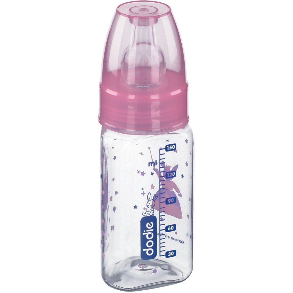 dodie® Mon biberon "Princesse" 150 ml rose