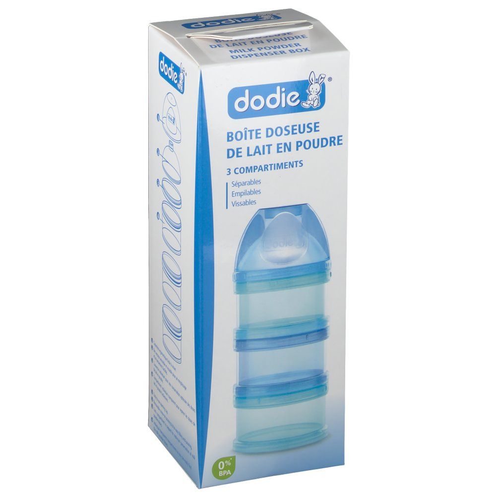 dodie® Boite doseuse de lait bleu