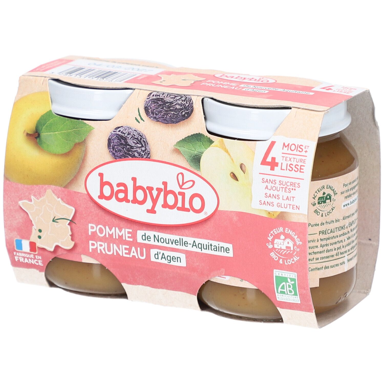 BABYBIO Pomme Pruneau