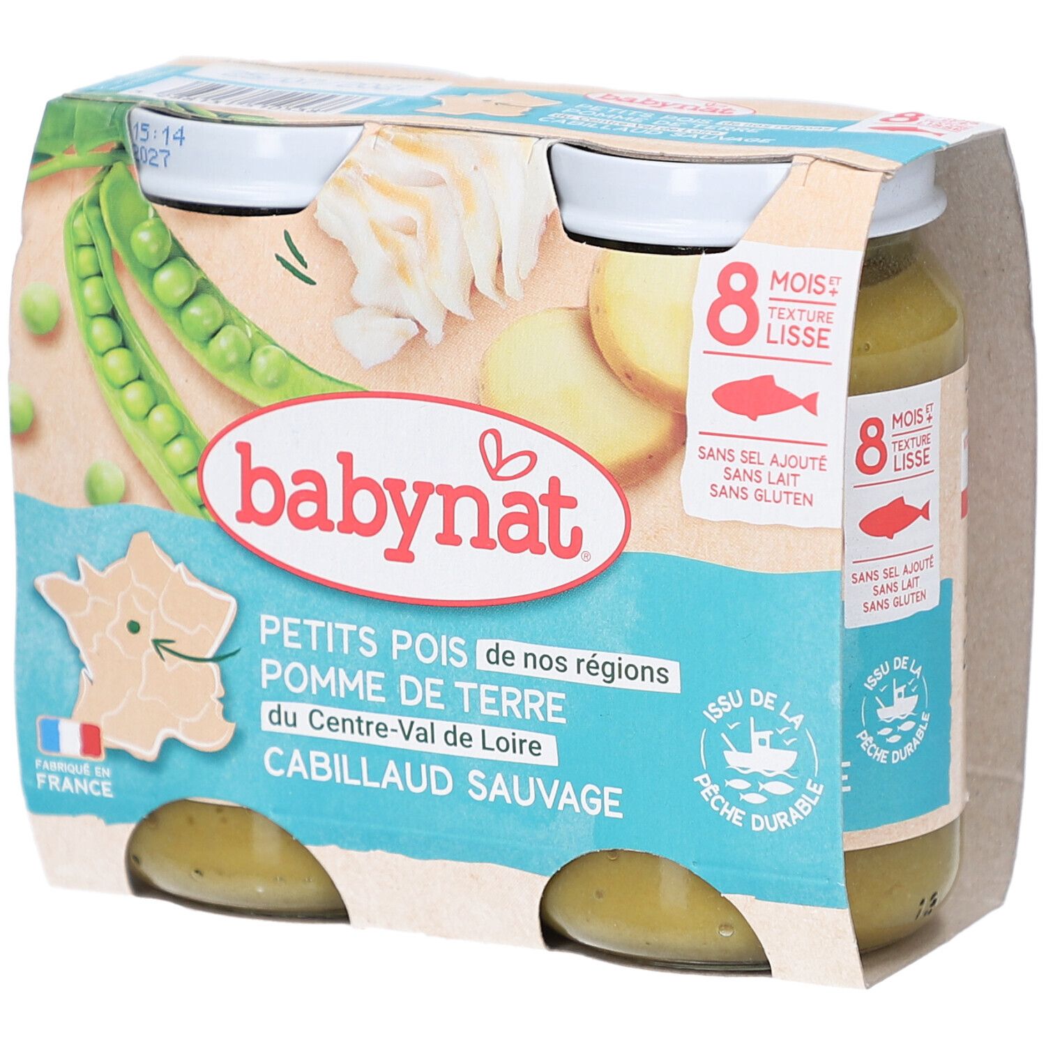 Babybio - Pots petit pois maïs & riz dès 6 mois - 123 Click Babybio - Pots petit pois maïs & riz dès 6 mois - 123 Click