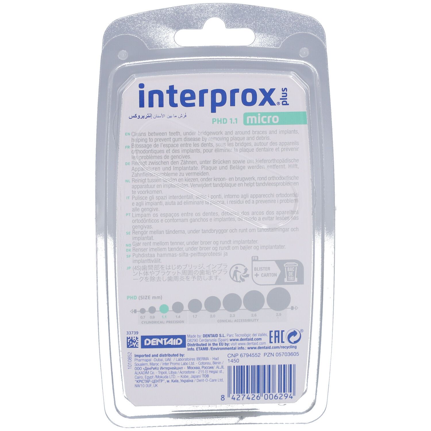 Interprox® Plus 90° Micro Brossette interdentaire 0,9 mm