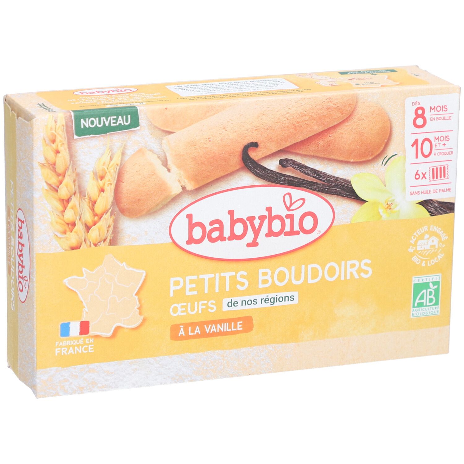 BABYBIO Petits Boudoirs à la Vanille