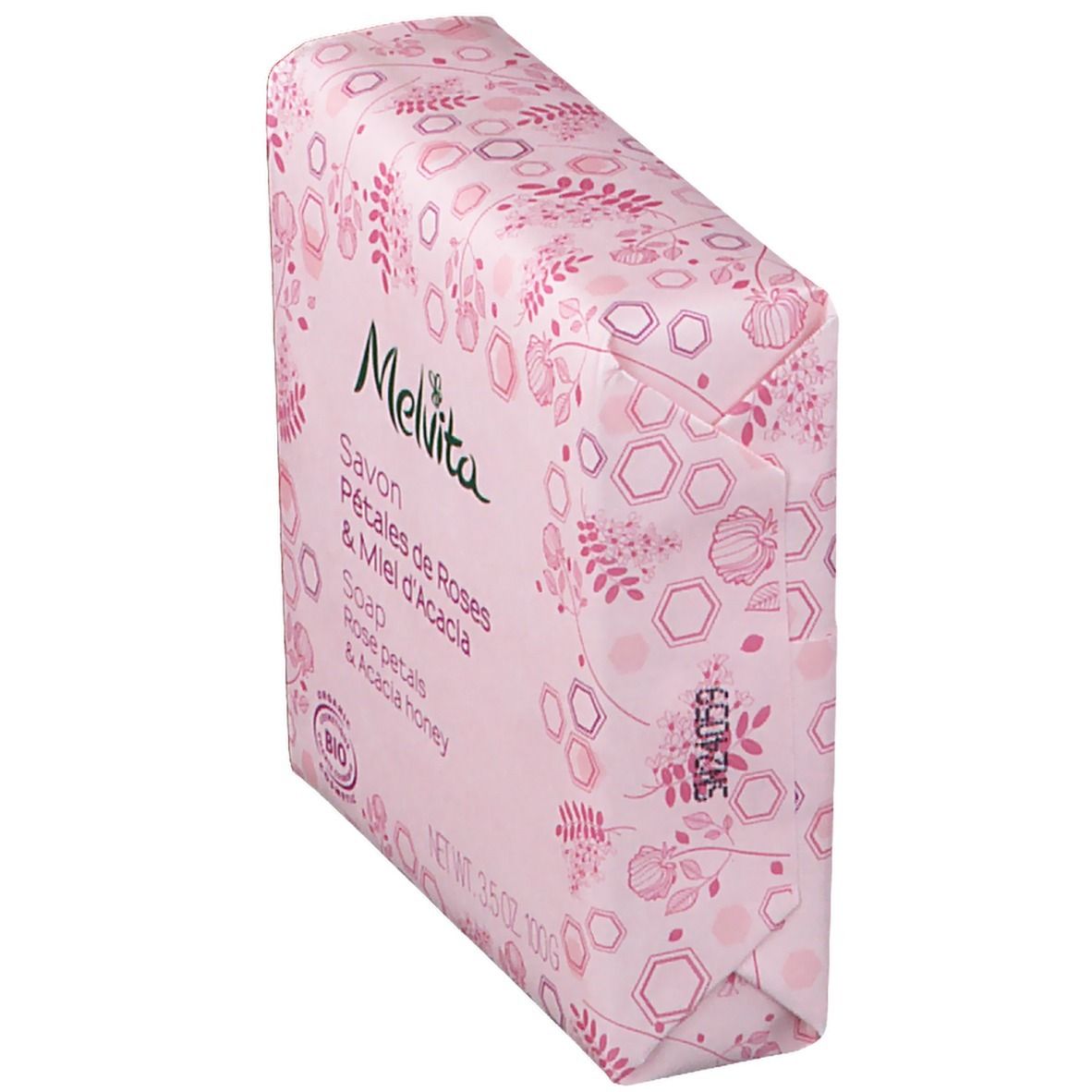 Melvita Savon Rose et Miel d'Acacia Bio