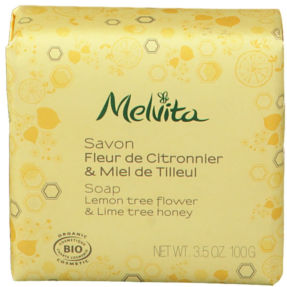 Melvita Savon Citron et Miel de Tilleul Bio