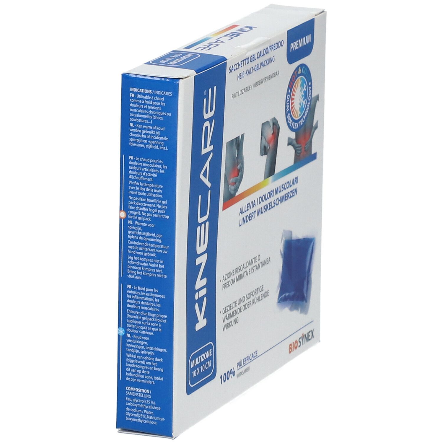 HE.CO Stop® Gel Pack Chaud Froid 10 cm x 10 cm