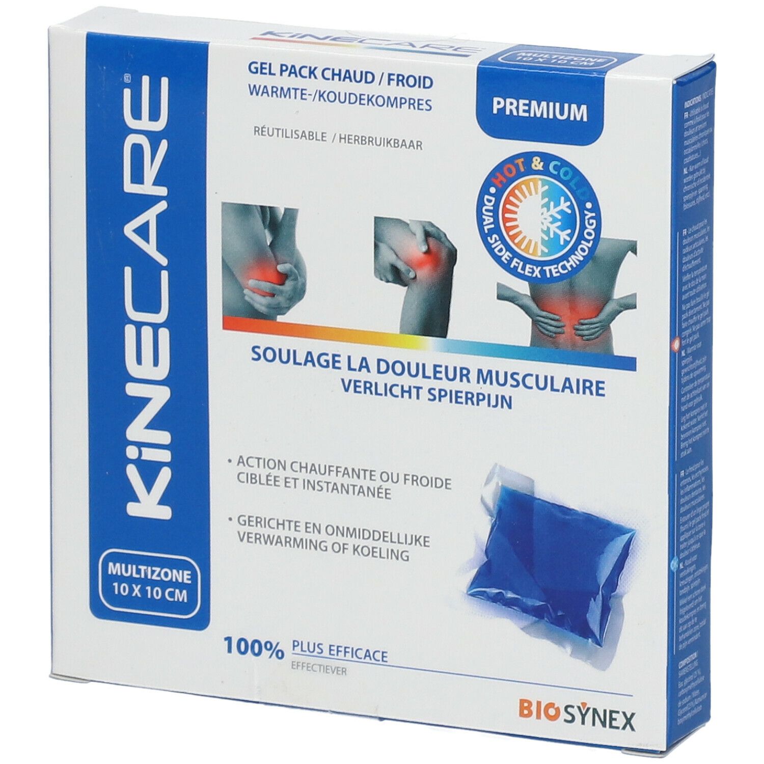 HE.CO Stop® Gel Pack Chaud Froid 10 cm x 10 cm