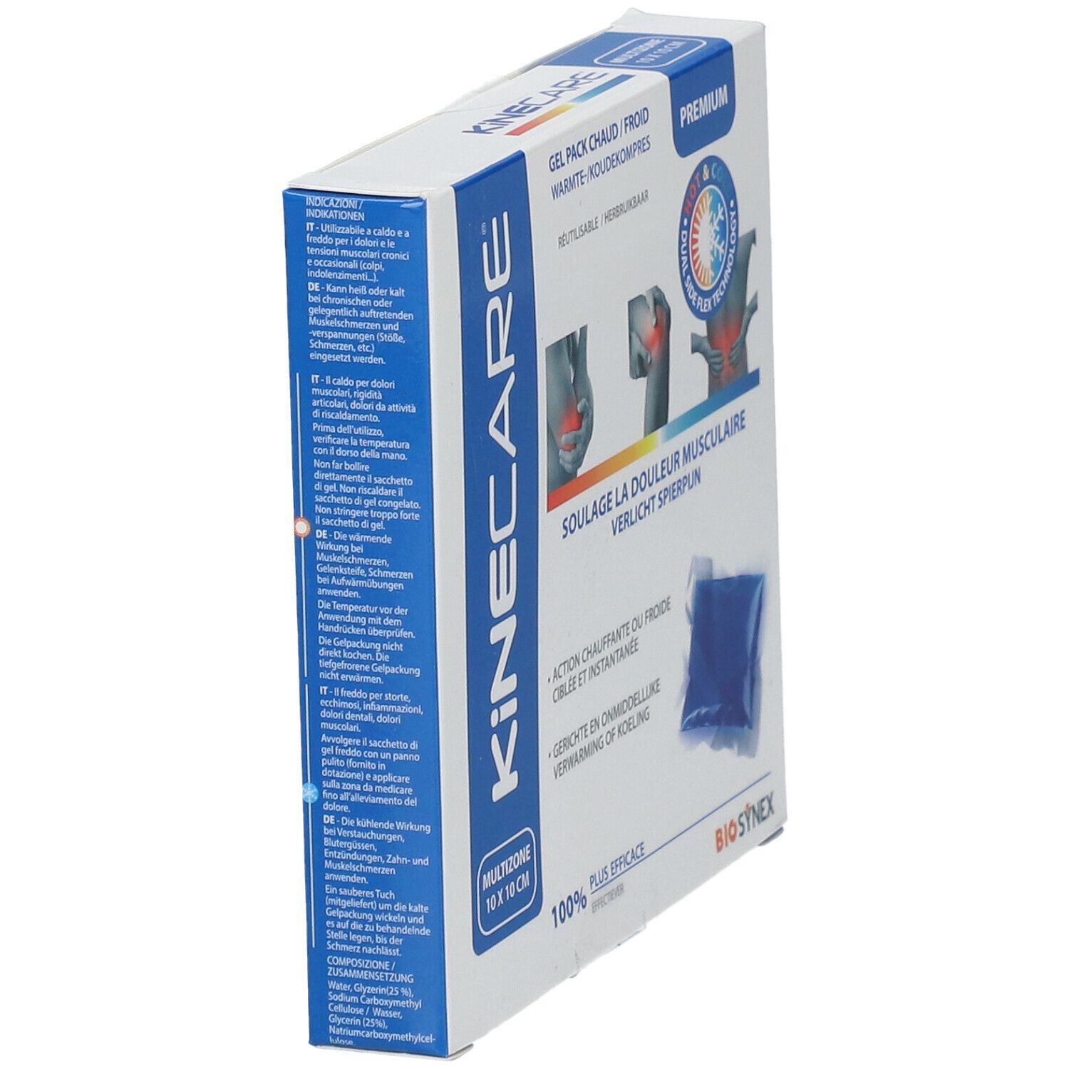 HE.CO Stop® Gel Pack Chaud Froid 10 cm x 10 cm