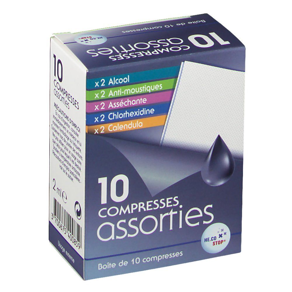 HE.CO Stop® 10 compresse assorties