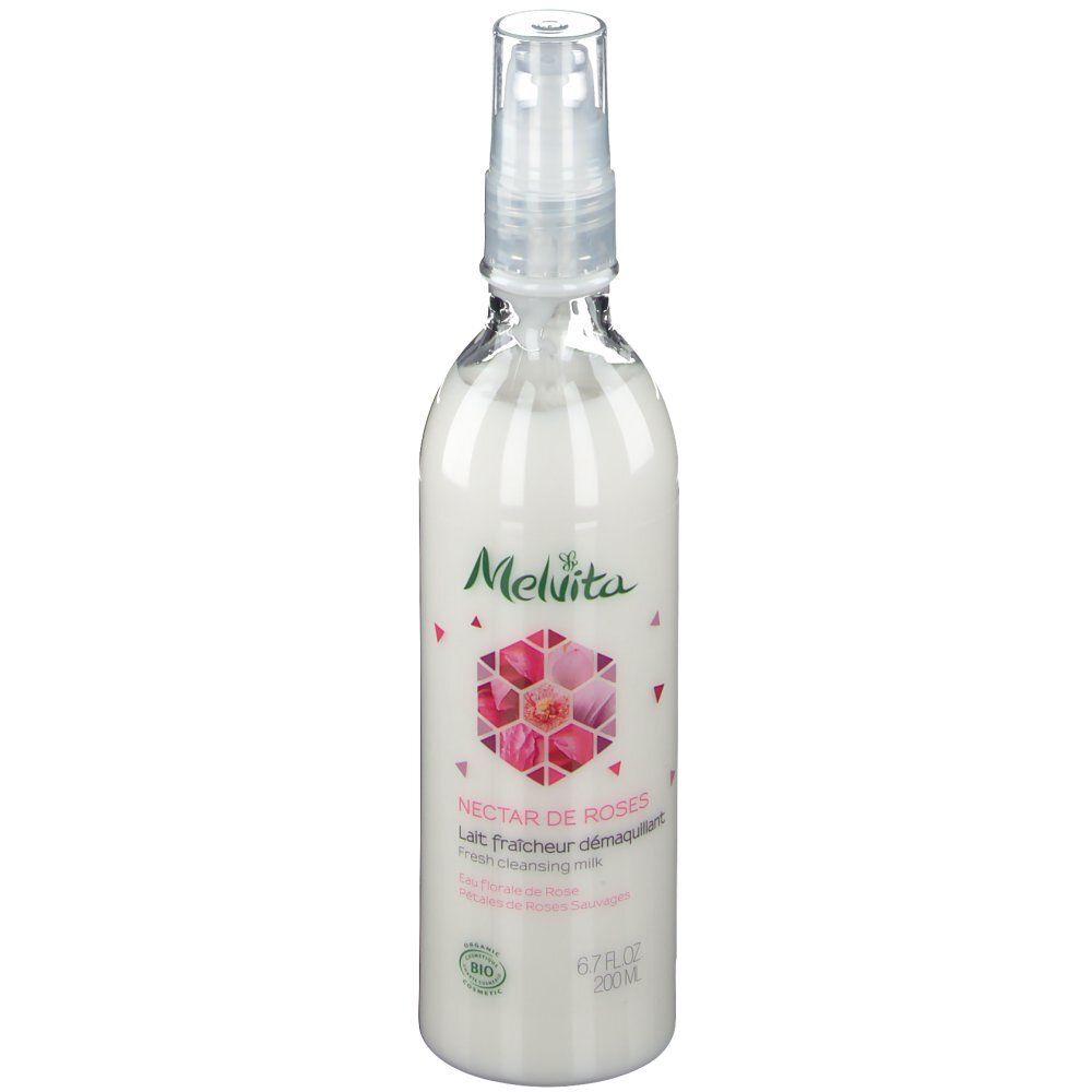 Melvita Nectar de Rose Lait démaquillant à la Rose Bio