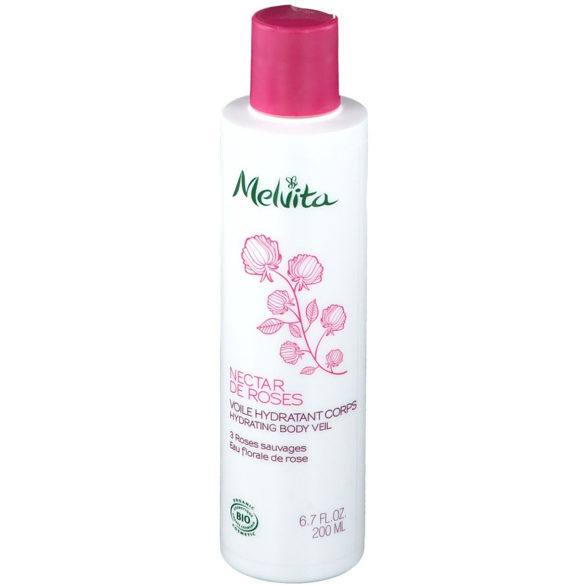 Melvita Nectar de Roses Lait Corps Bio à la Rose
