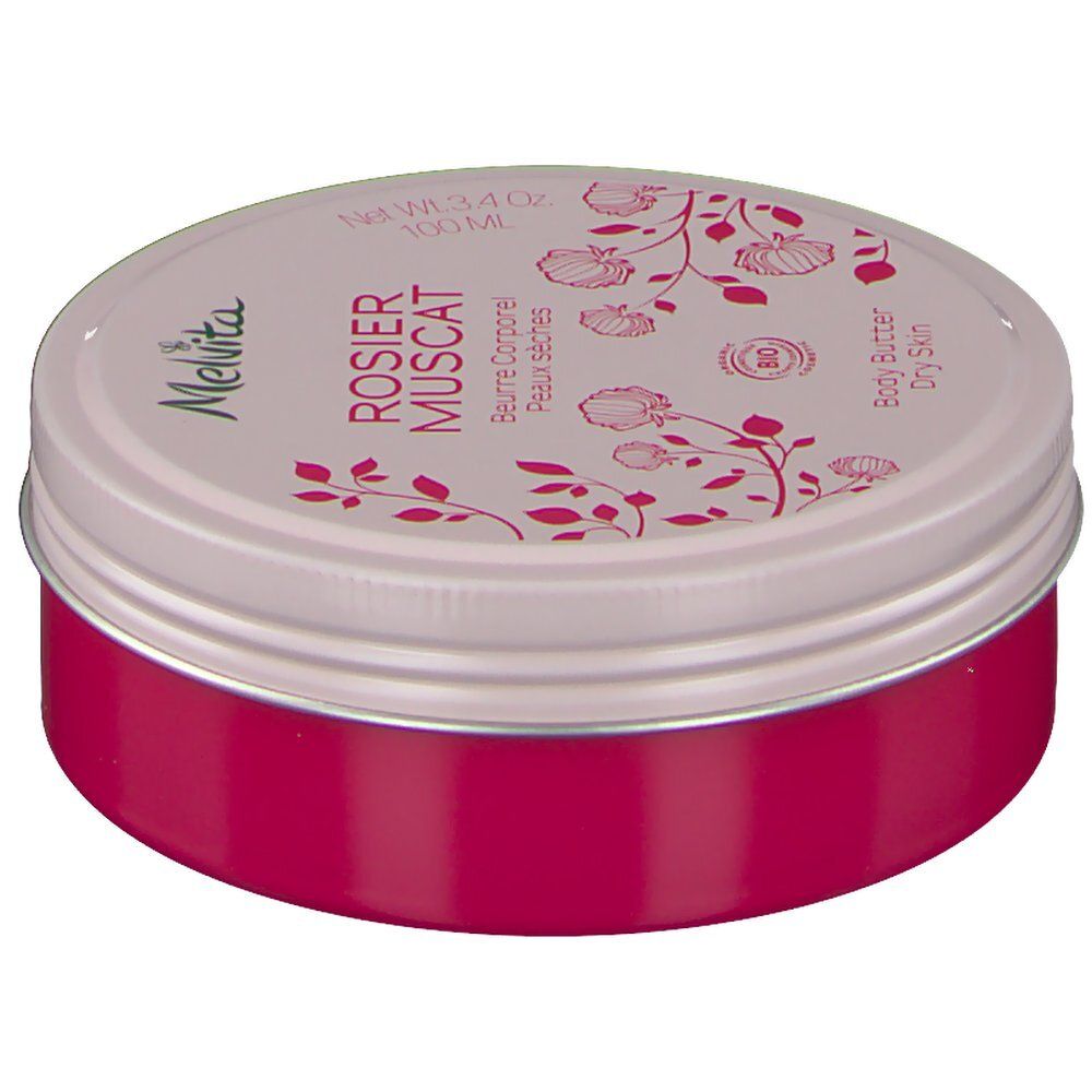 Melvita Nectar de Roses Beurre Corporel à l'Huile de Rosier Muscat Bio