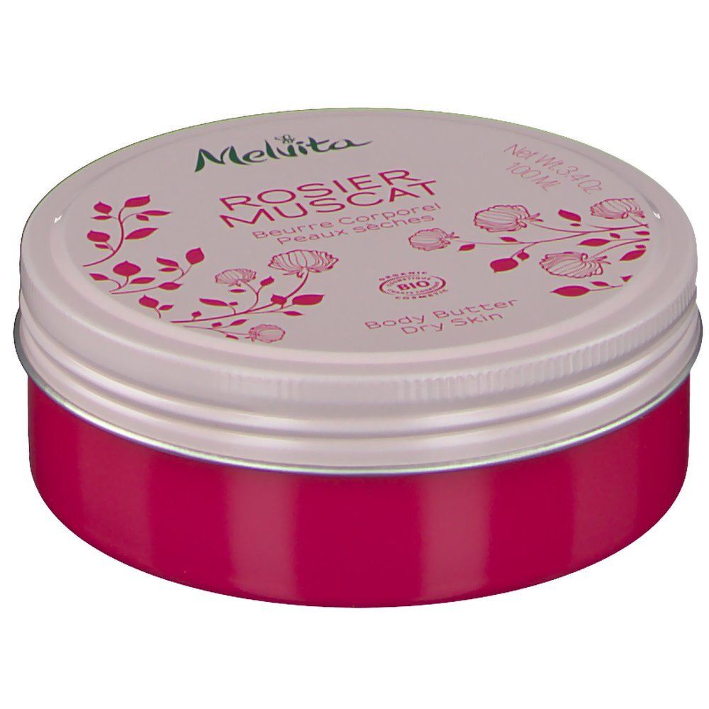 Melvita Nectar de Roses Beurre Corporel à l'Huile de Rosier Muscat Bio