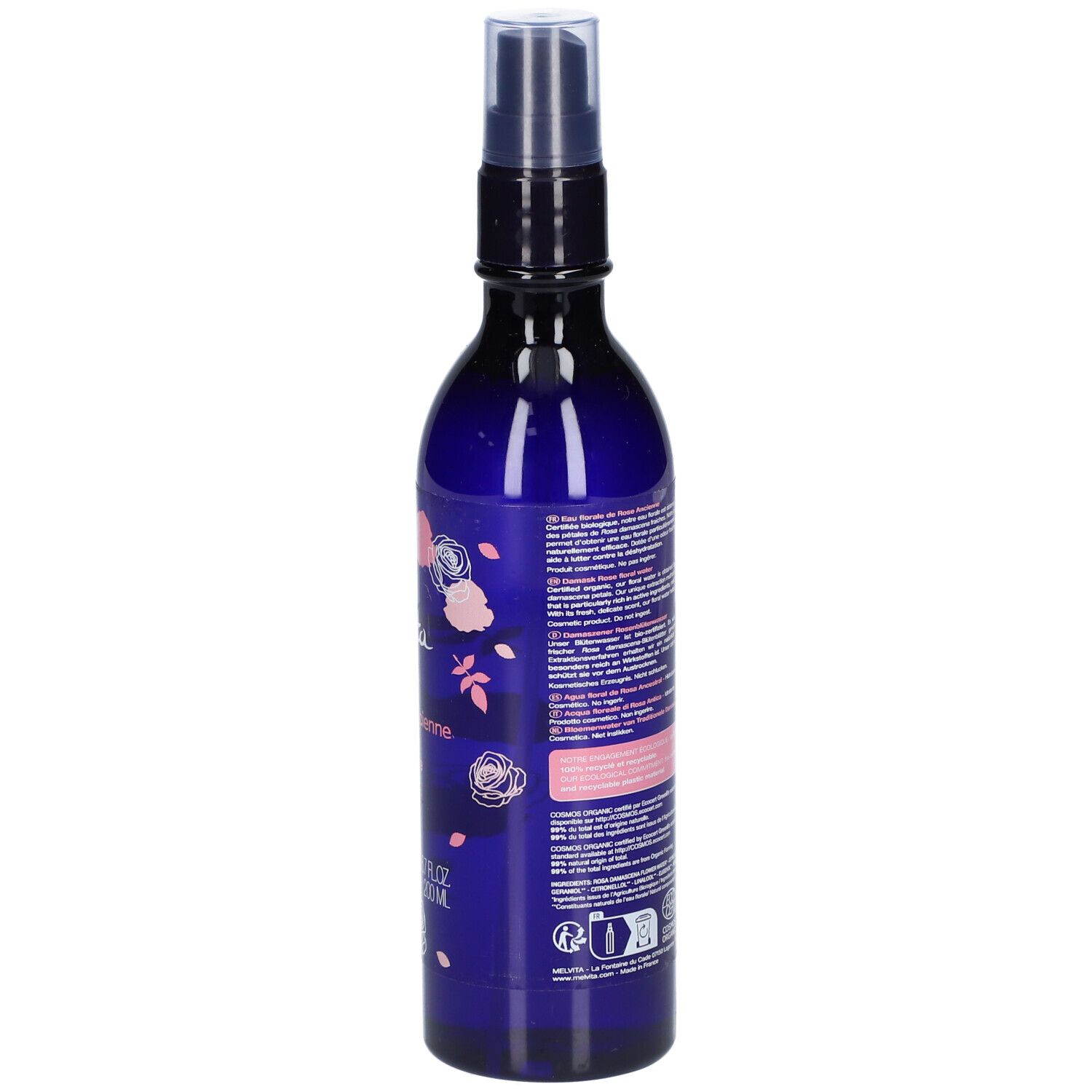 Melvita Eau Florale de Rose Bio en Spray