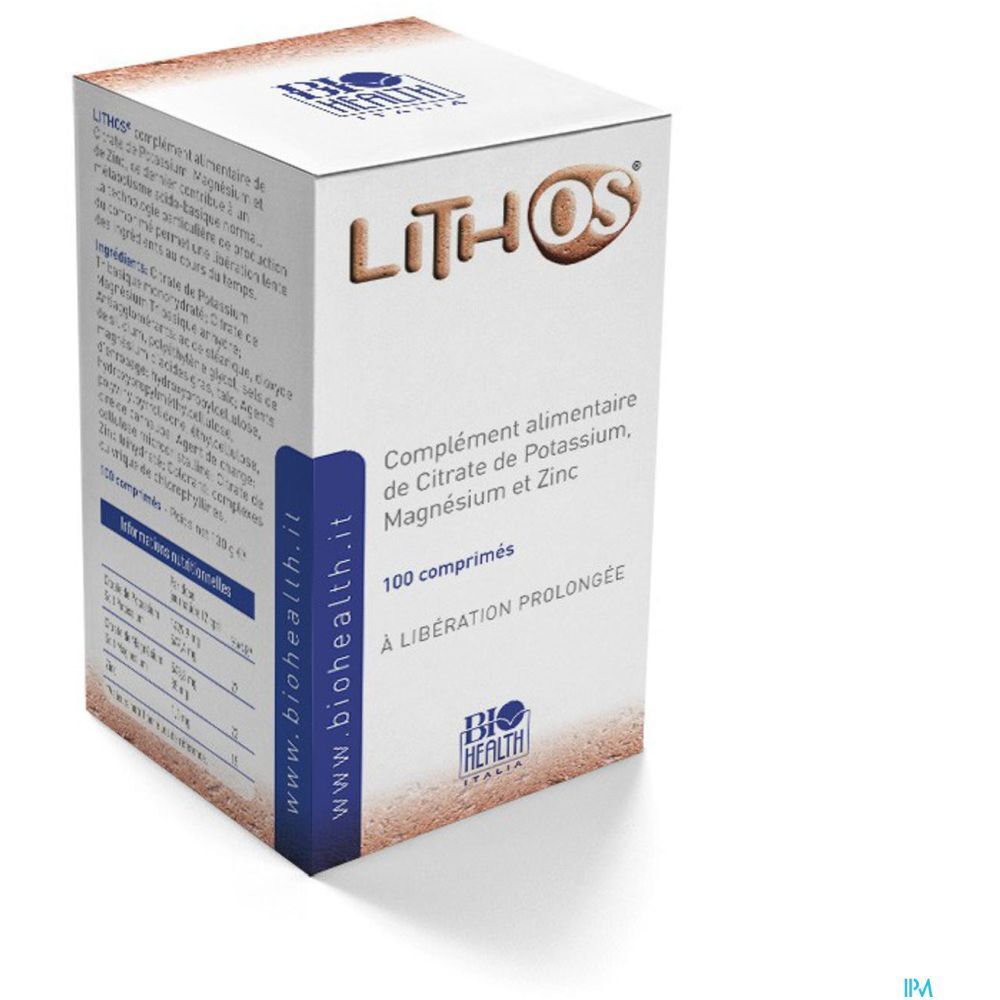 Lithos Formule Retard, Comprimé, complément alimentaire  à base de citrate de potassium et