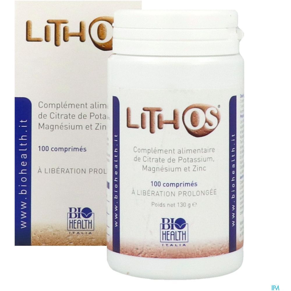 Lithos Formule Retard, Comprimé, complément alimentaire  à base de citrate de potassium et